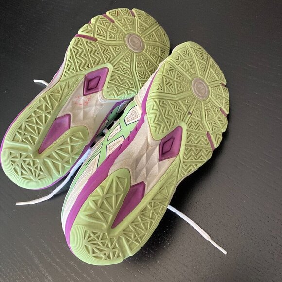 Asics Gel-Blade 5 Women's Court Shoes, White/Pistachio/Grape/Size 6.5 - Picture 12 of 13
